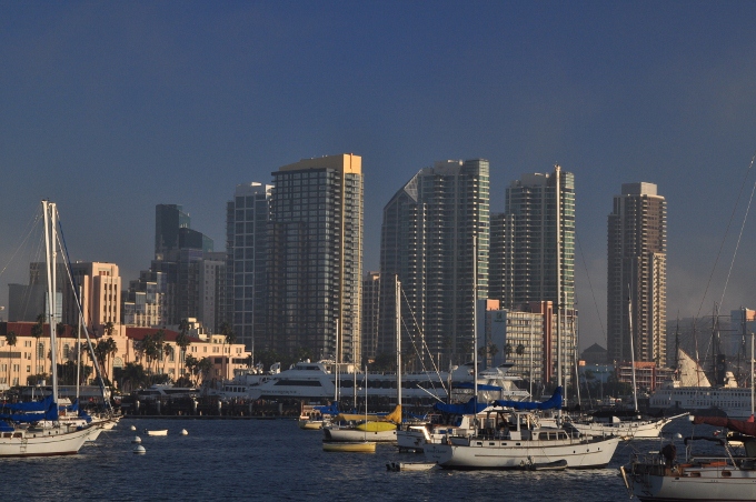 the San Diego skyline